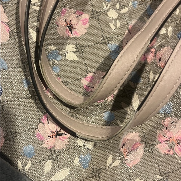 Nine West Pink and Blue Floral Tote - Picture 4 of 6